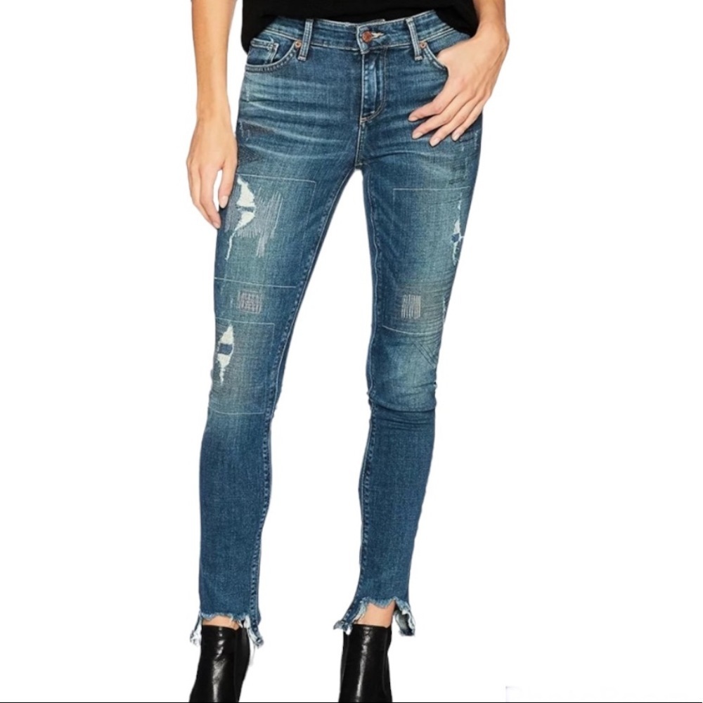 NWT Lucky Brand Ava Skinny Ankle Stitched Jean in South Lake Size 25/ Size 0